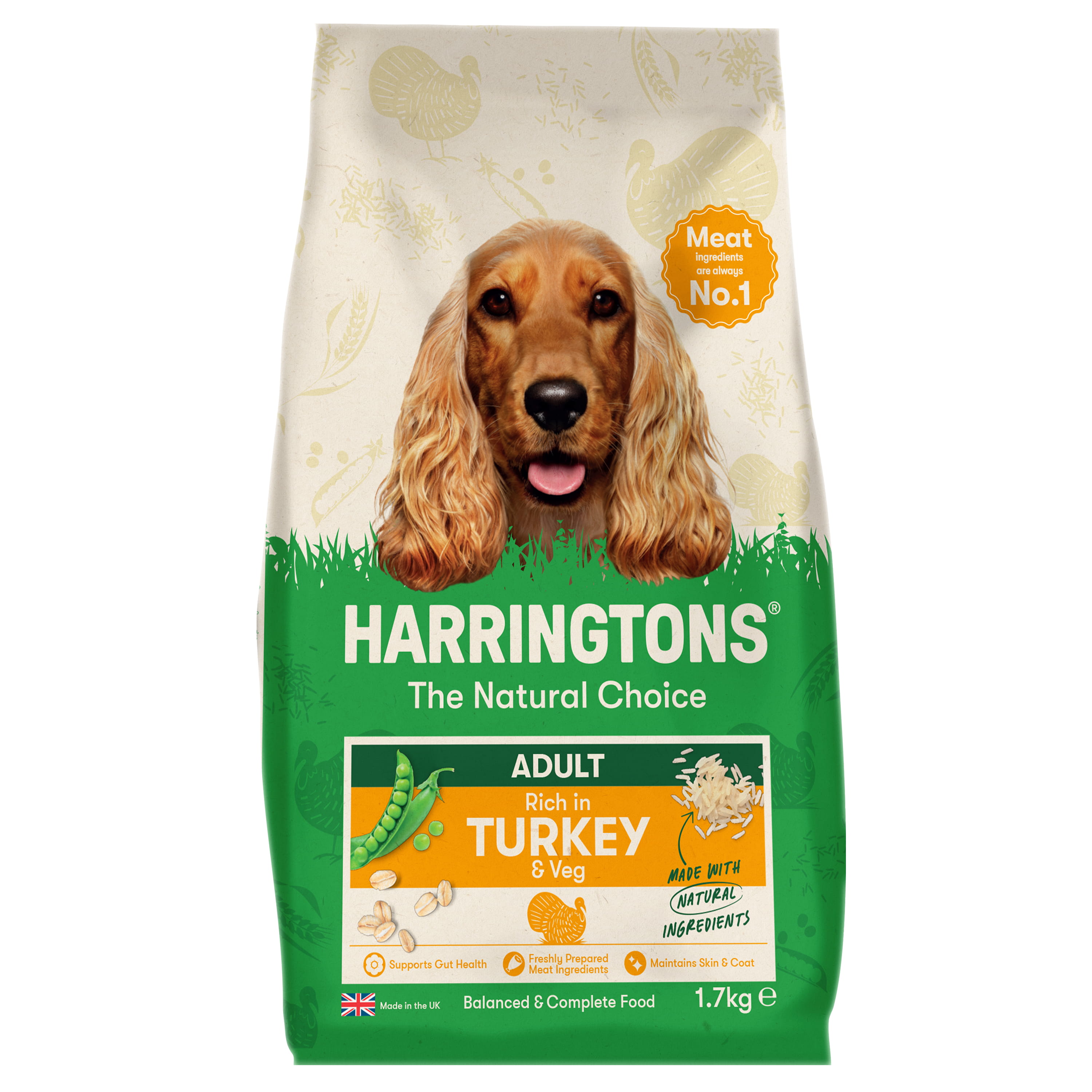 Harringtons Harringtons 38 Turkey Adult Dry Dog Food pet food packaging