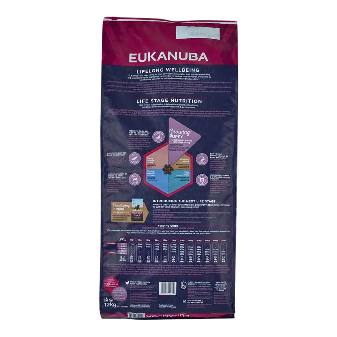 Eukanuba Puppy Dry Dog Food Large Chicken 12kg Puppy Food