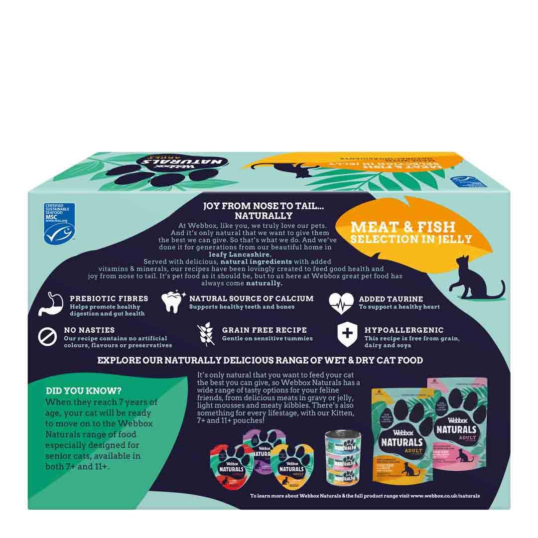 box Naturals Cat Multipack Mixed in Jelly Wet Cat Food