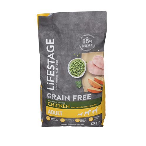 Lifestage Lifestage Grain Free Herbs Chicken Adult Dry pet food packaging