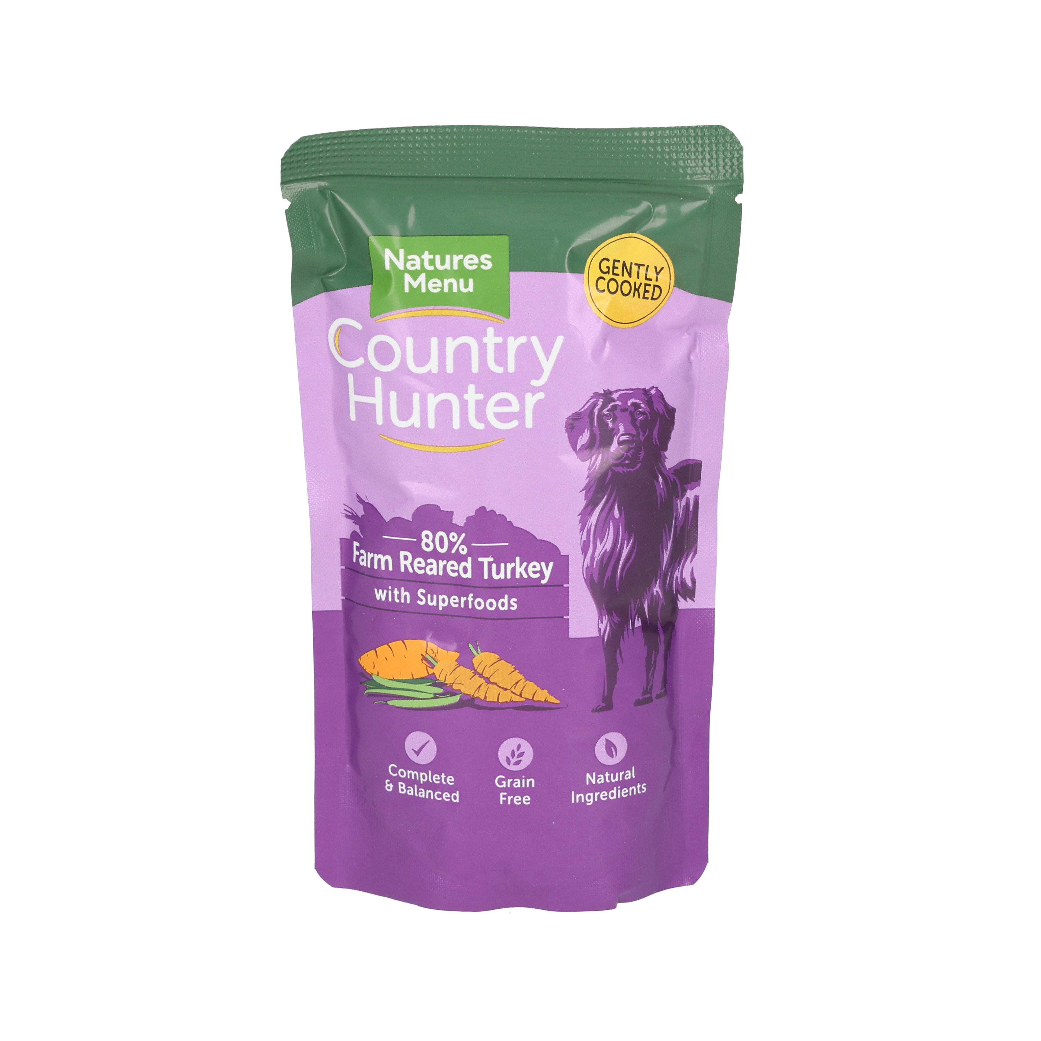 Natures menu Natures Menu Grain Free Country Hunter Turkey Adult Wet Dog Food pet food packaging