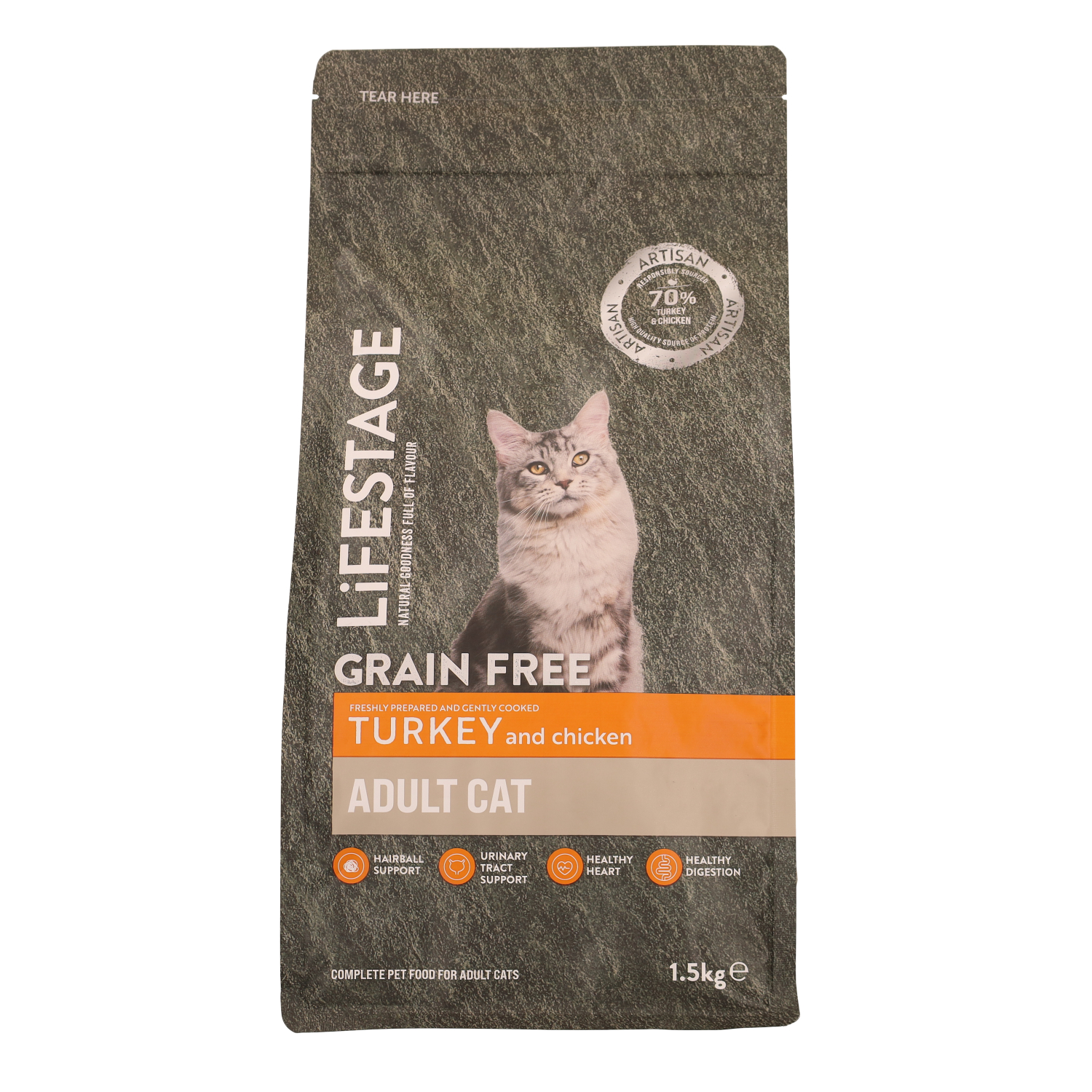 Lifestage Lifestage Artisan Chicken Turkey Adult Dry Cat Food pet food packaging