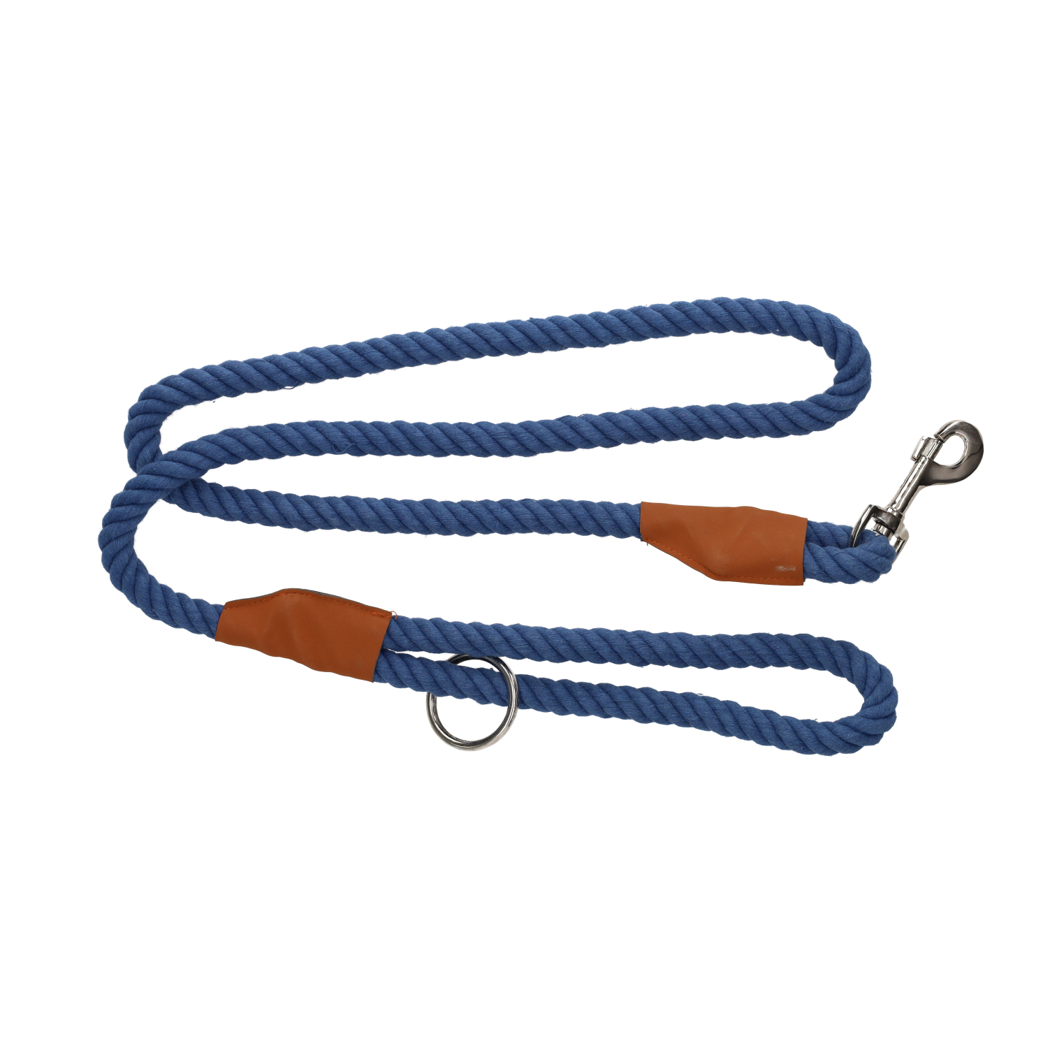Rufus & Rosie Rope Dog Leash with Clip Royal Blue