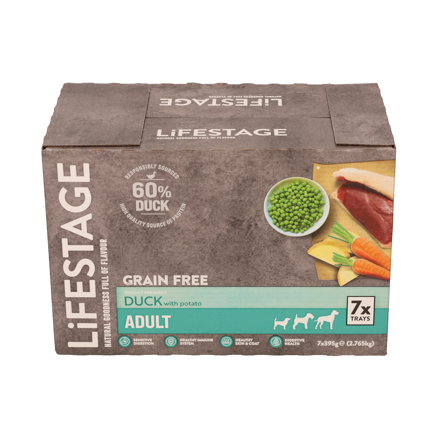 Lifestage Lifestage Grain Free Duck Adult Wet Dog Food pet food packaging