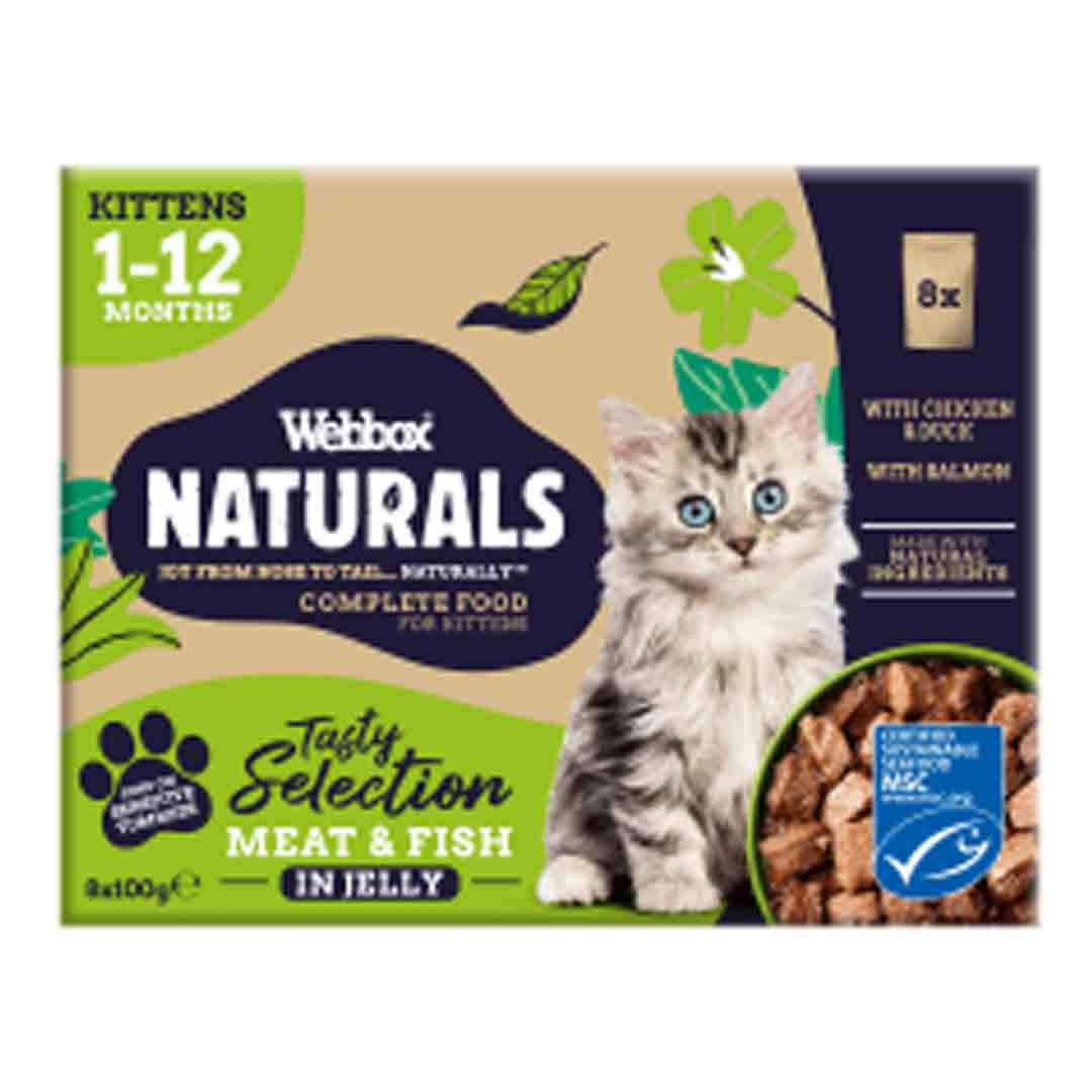 Webbox Webbox Naturals Mixed Kitten Wet Cat Food pet food packaging