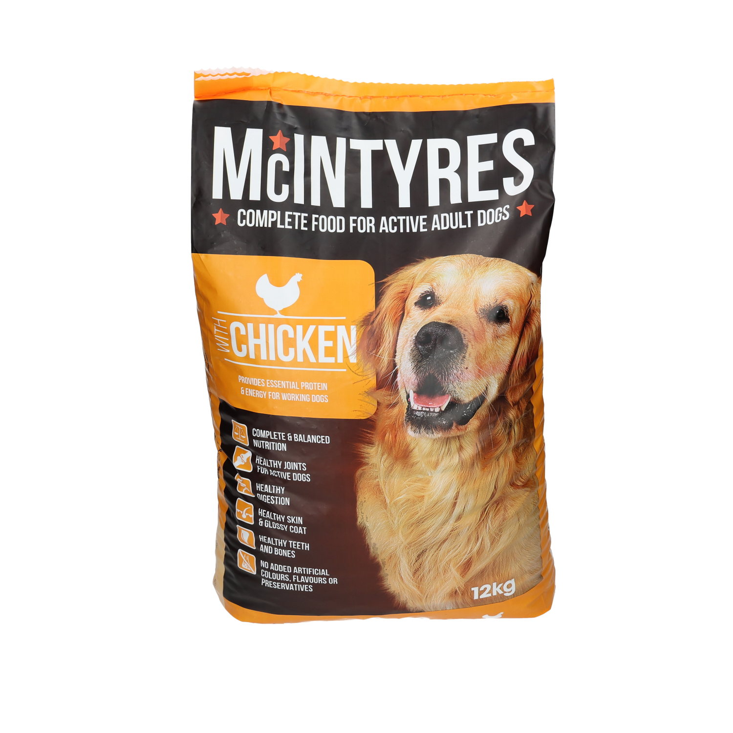 Mcintyres Mcintyres 38 Chicken Adult Dry Dog Food pet food packaging