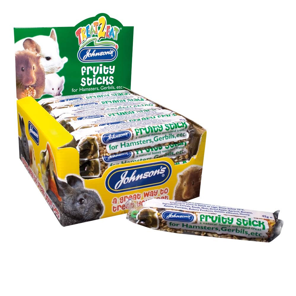 Johnson s Fruity Stick For Hamsters 45g Gerbil Food Treats