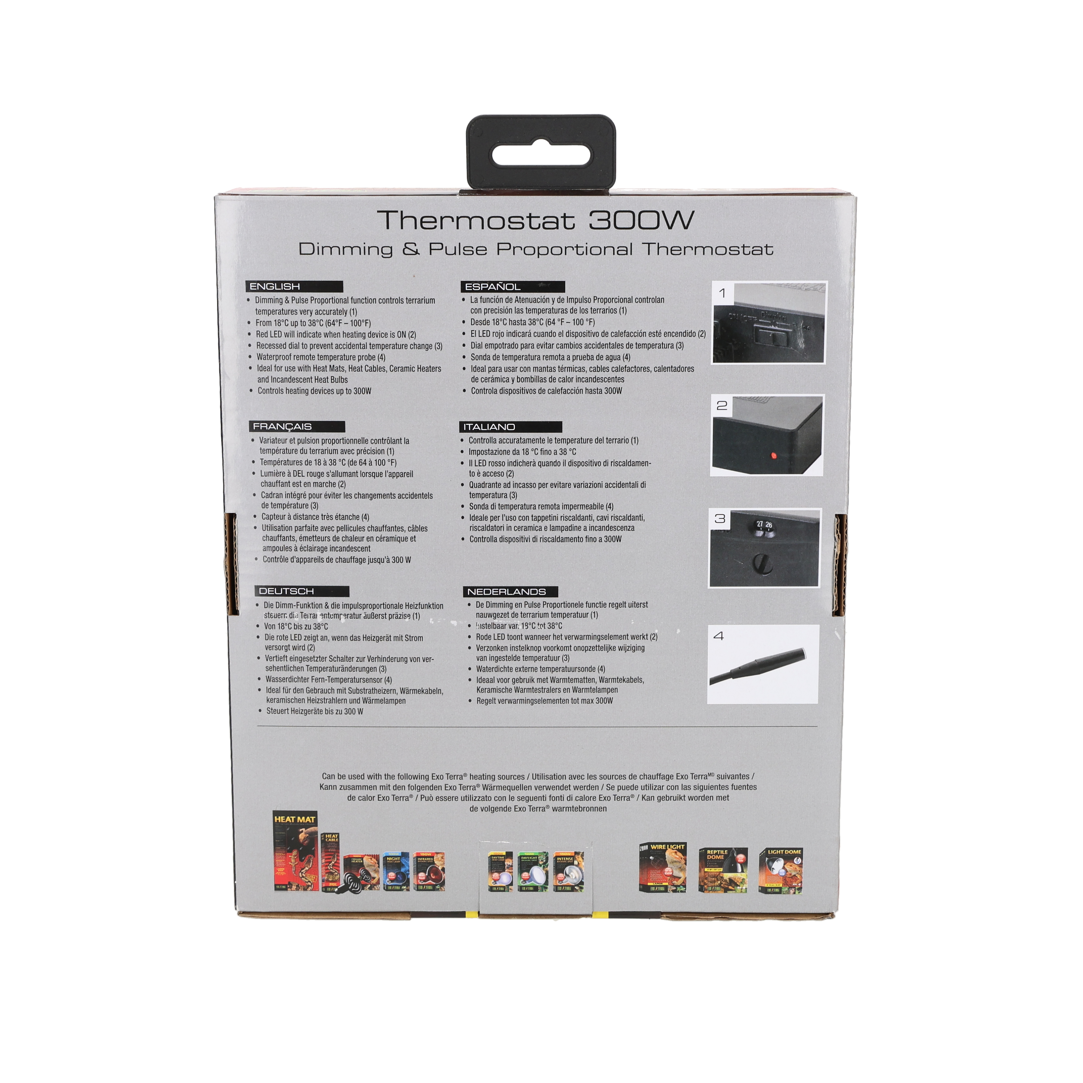 Exo Terra Thermostat for Terrarium | Analogue Thermostat