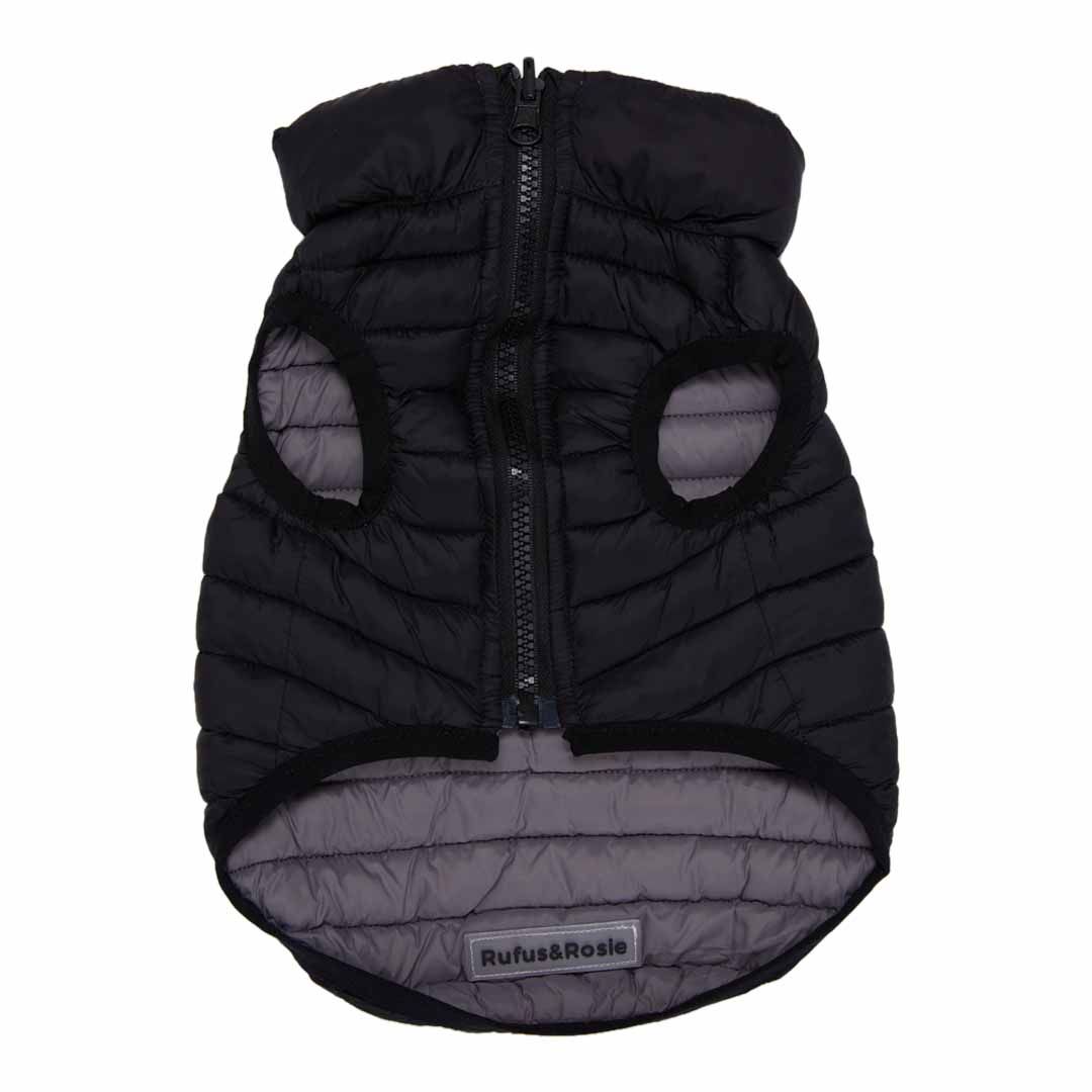 Rufus & Rosie Reversable Puffer Jacket Medium+ Dog Coat Jollyes