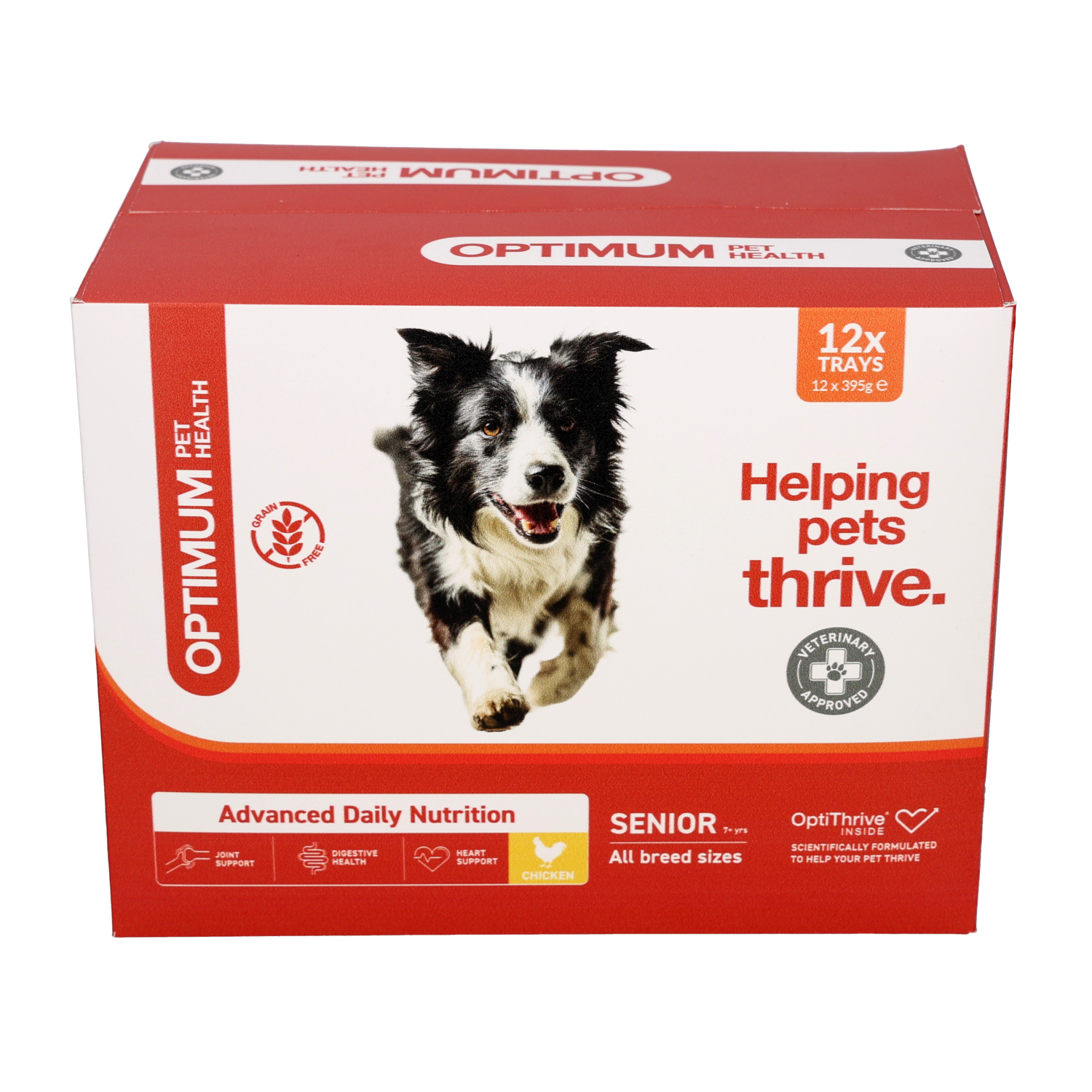 Jollyes Brand Jollyes Brand Optimum Pet Health Chicken Senior Wet Dog Food pet food packaging