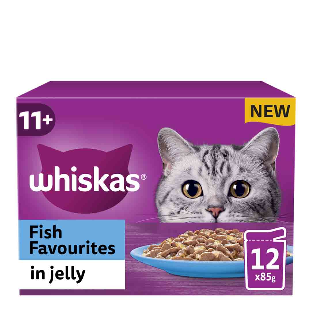 Whiskas Whiskas Favourites Senior Wet Cat Food pet food packaging
