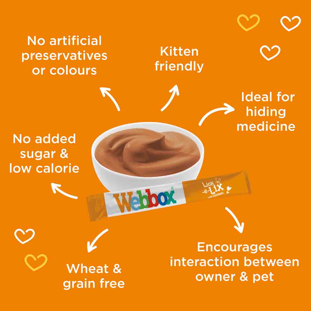 Webbox Cats Delight Lick-E-Lix with Chicken Pack Jollyes