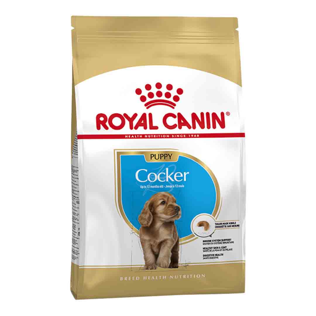 Royal Canin Royal Canin Cocker Spaniel Puppy Dry Dog Food pet food packaging