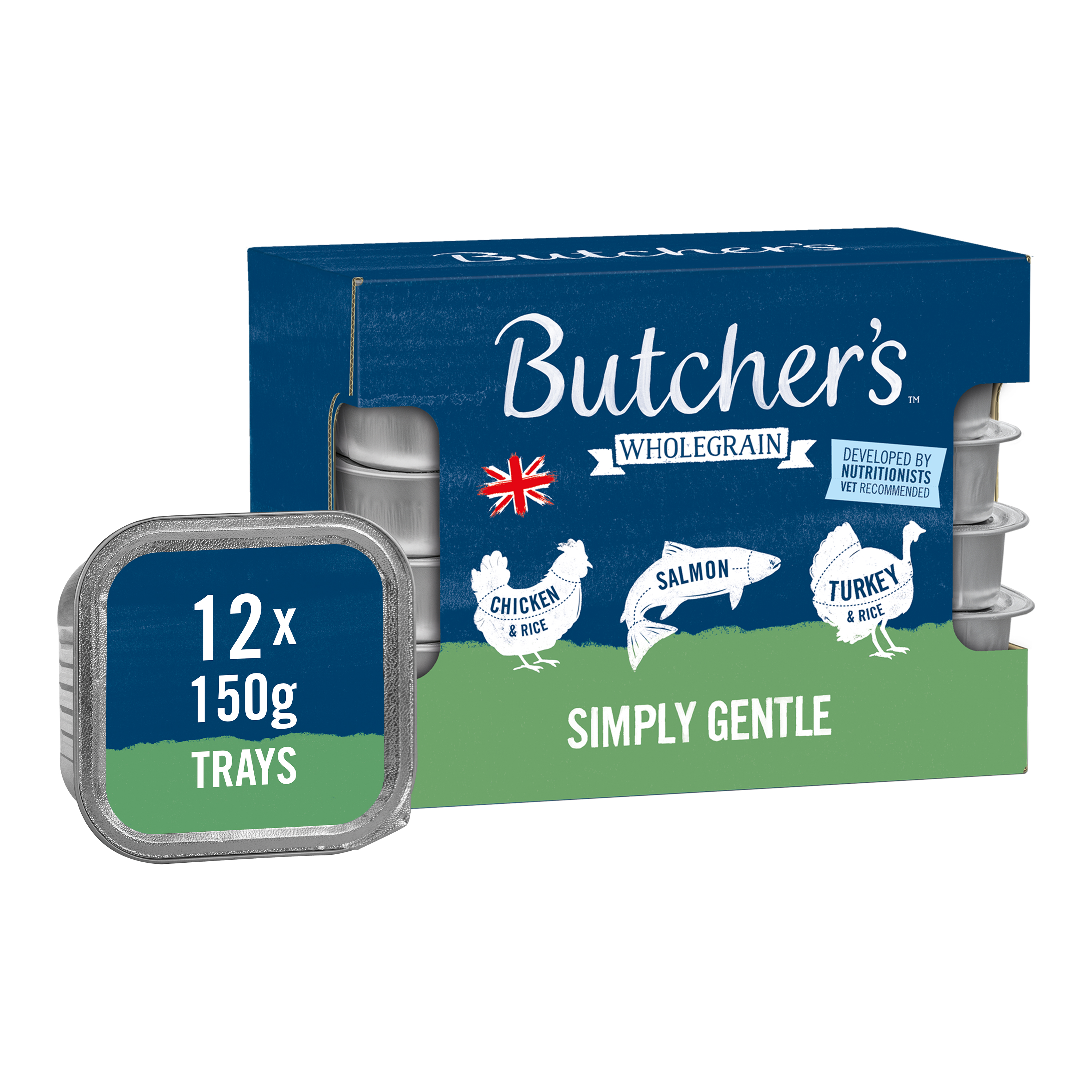 Butchers Butchers Simply Gentle Foil Adult Wet Dog Food pet food packaging