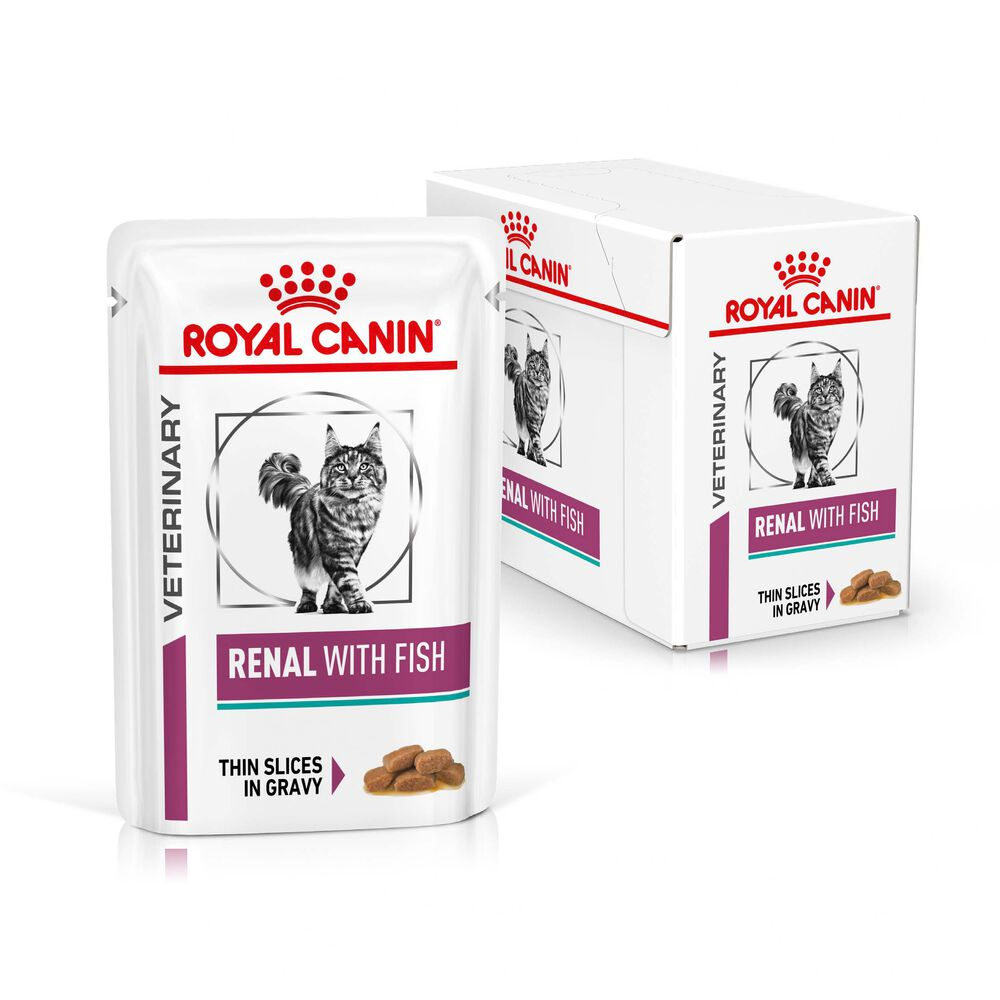 Royal Canin Royal Canin Renal Thin Slices Adult Wet Cat Food pet food packaging