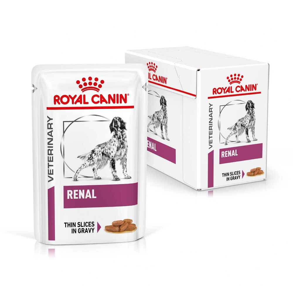 Royal Canin Royal Canin Renal Thin Slices Adult Wet Dog Food pet food packaging