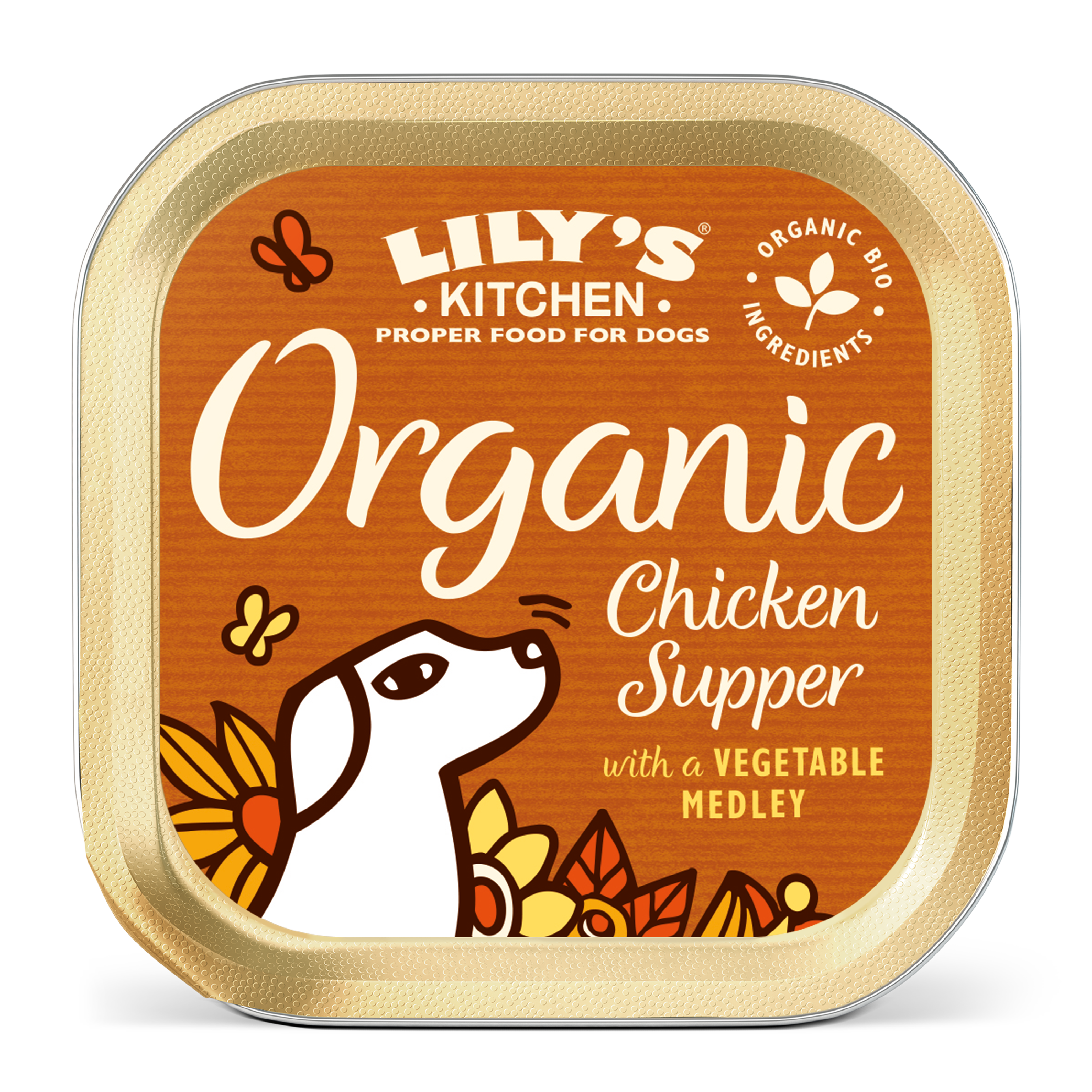 Lily's Kitchen Lily'S Kitchen Organic Supper For Dogs Chicken Pork Adult Dry Dog Food pet food packaging