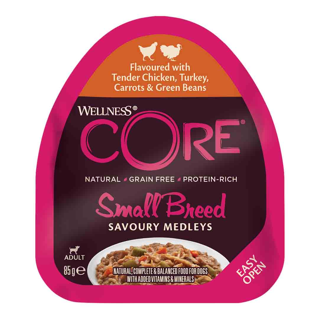 Wellness Core Wellness Core Medleys Carrots Chicken Turkey Adult Wet Dog Food pet food packaging