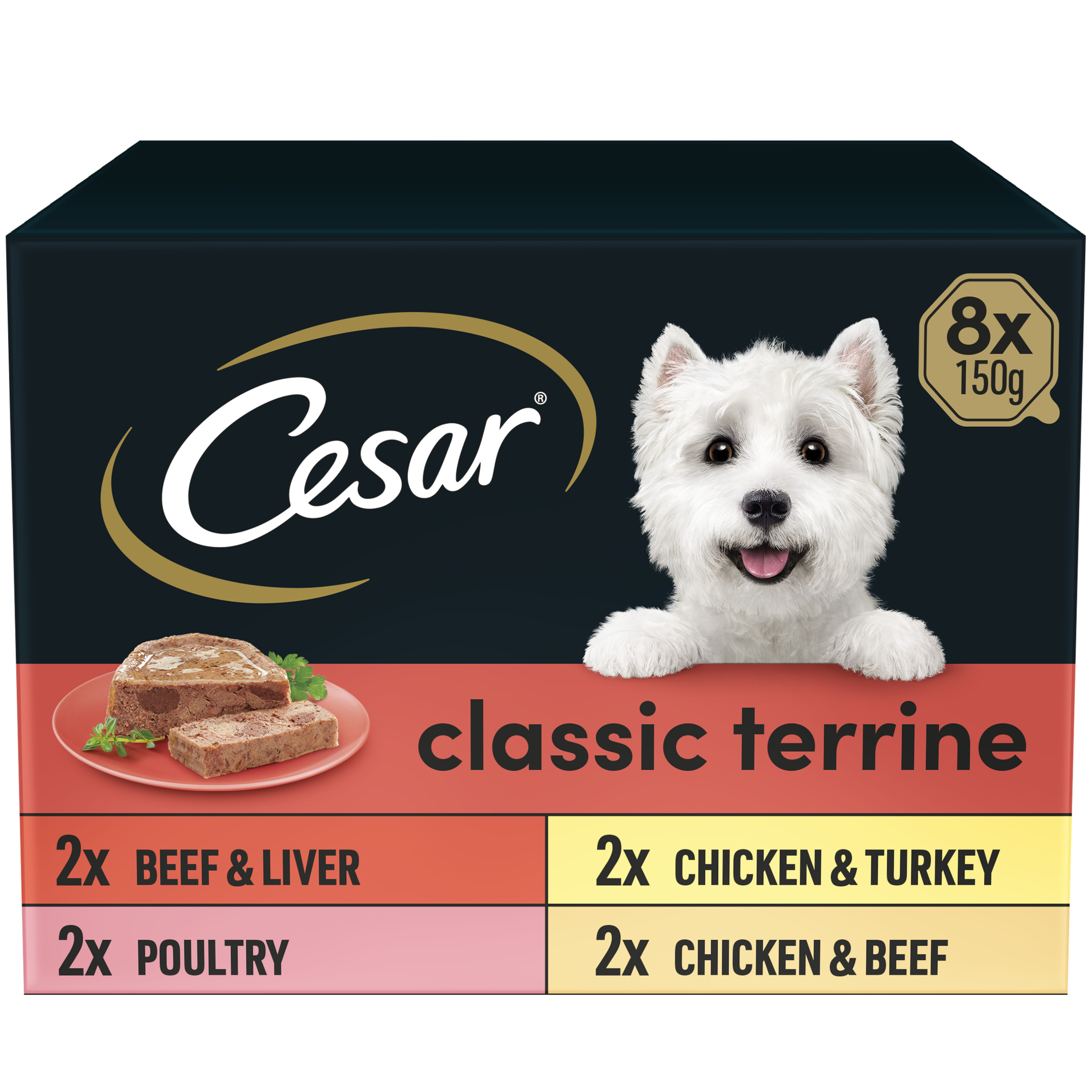 Cesar Cesar Classics Adult Wet Dog Food pet food packaging