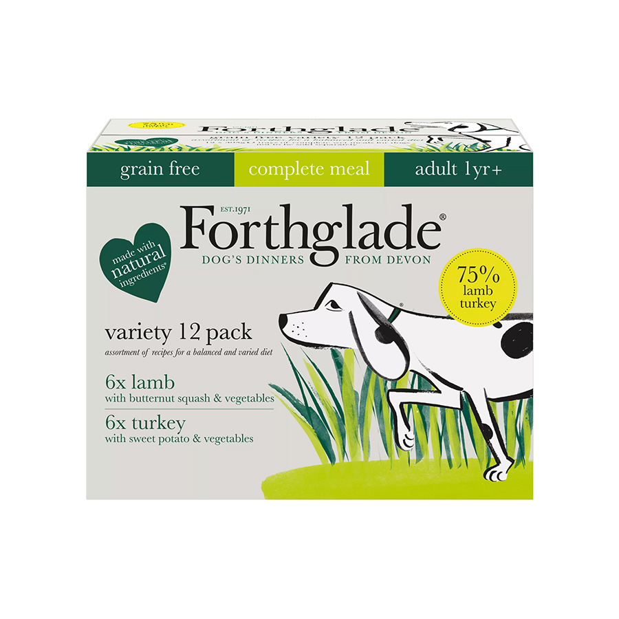 Forthglade Forthglade 38 Lamb Turkey Adult Wet Dog Food pet food packaging