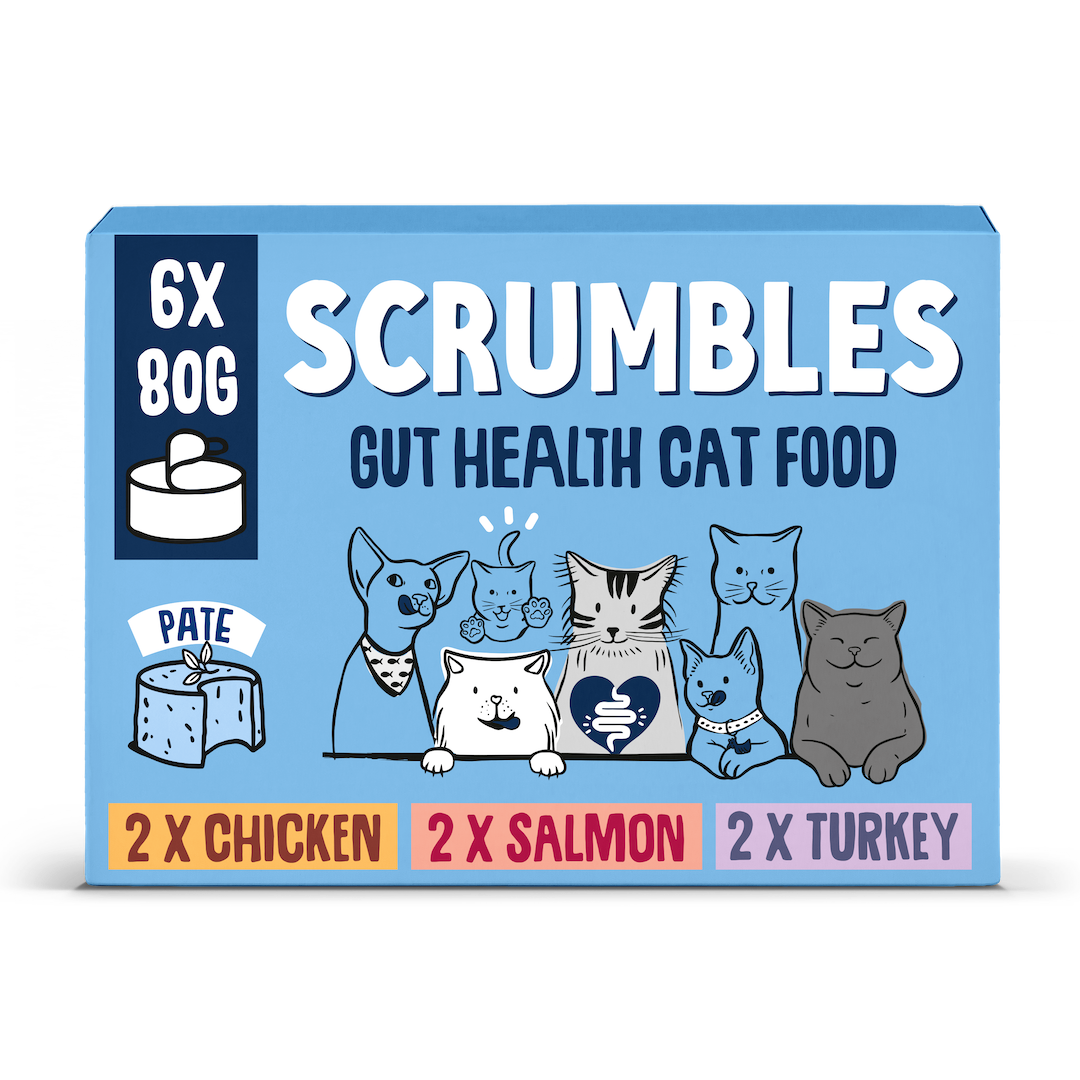 Scrumbles Scrumbles Grain Free Pate Selection Adult Wet Cat Food pet food packaging
