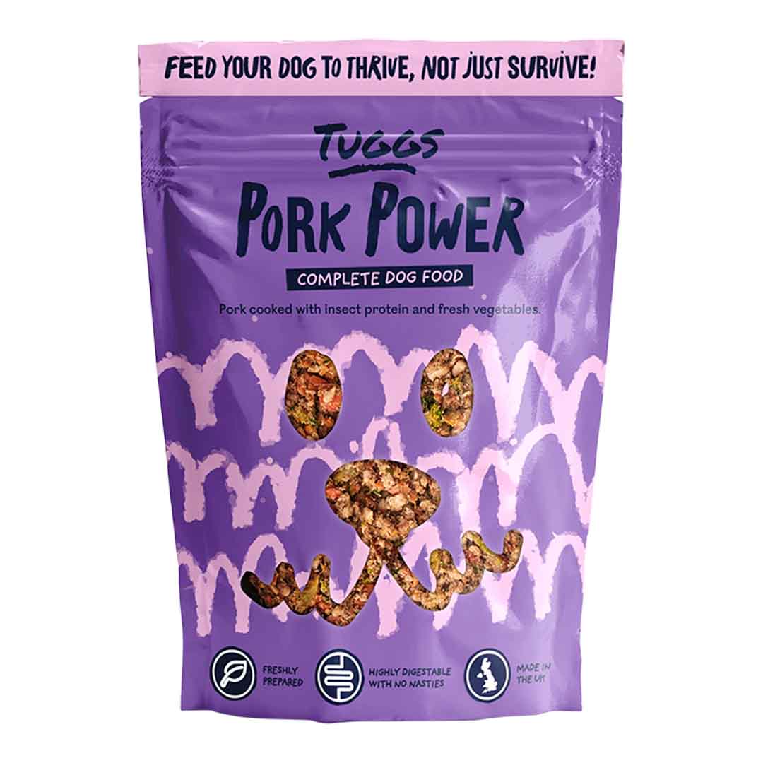 Jollyes Brand Jollyes Brand Tuggs Power Frozen Pork Adult Dry Dog Food pet food packaging