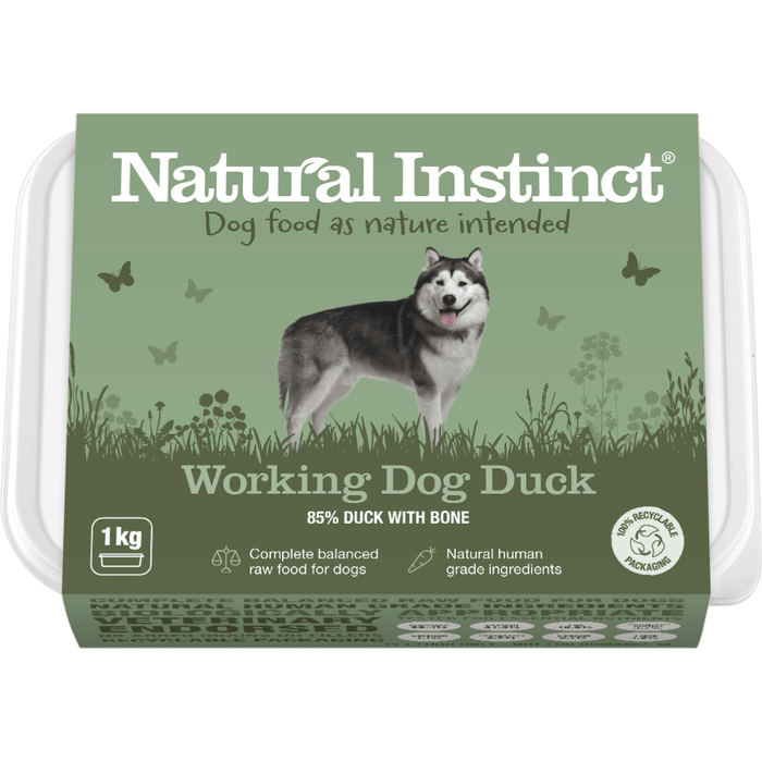 Jollyes Brand Jollyes Brand Instinct Raw Duck Adult Dry Dog Food pet food packaging