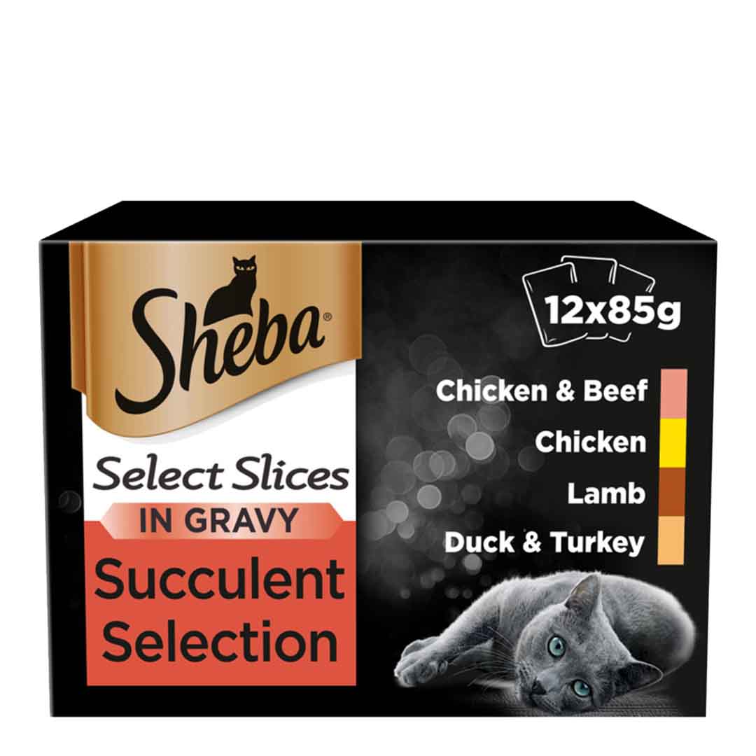 Sheba Sheba Steamed 38 Selection Adult Wet Cat Food pet food packaging