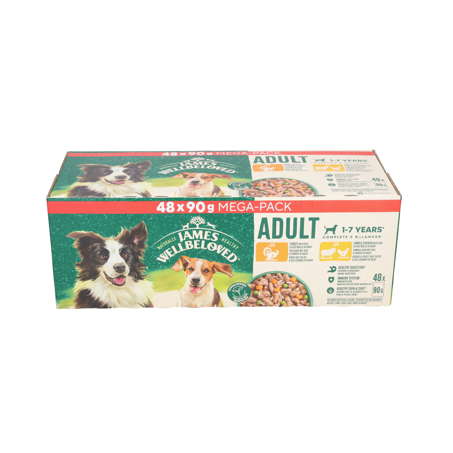 Hundefutter Aus UK James Wellbeloved Megapack Adult Hundefutter  ,  Hypoallergen, 40 X 150g Dosen (6 Kg) Lamm Mit Reis In Soe