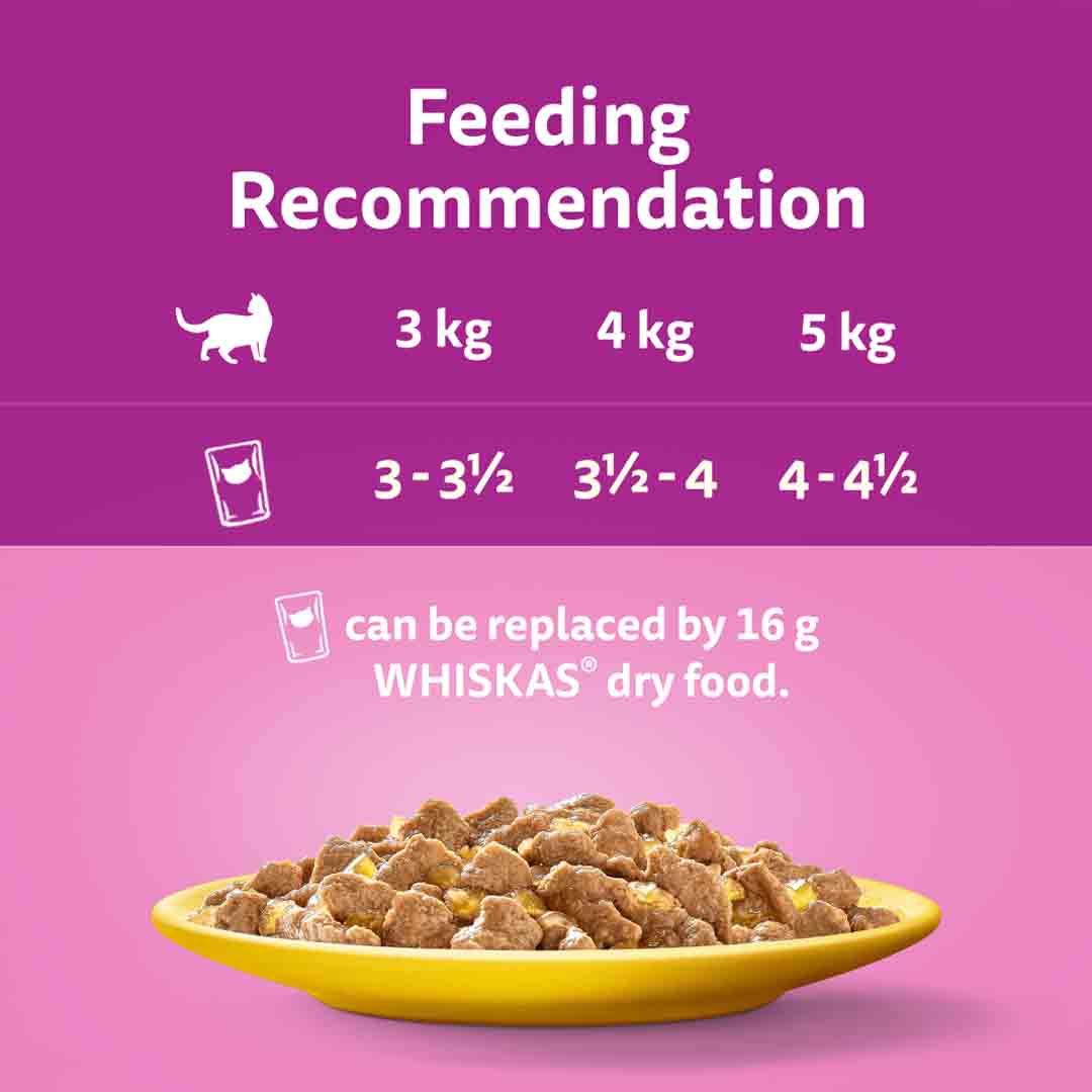 Whiskas Poultry Feasts in Jelly 7+ Senior Wet Cat Food Pouches