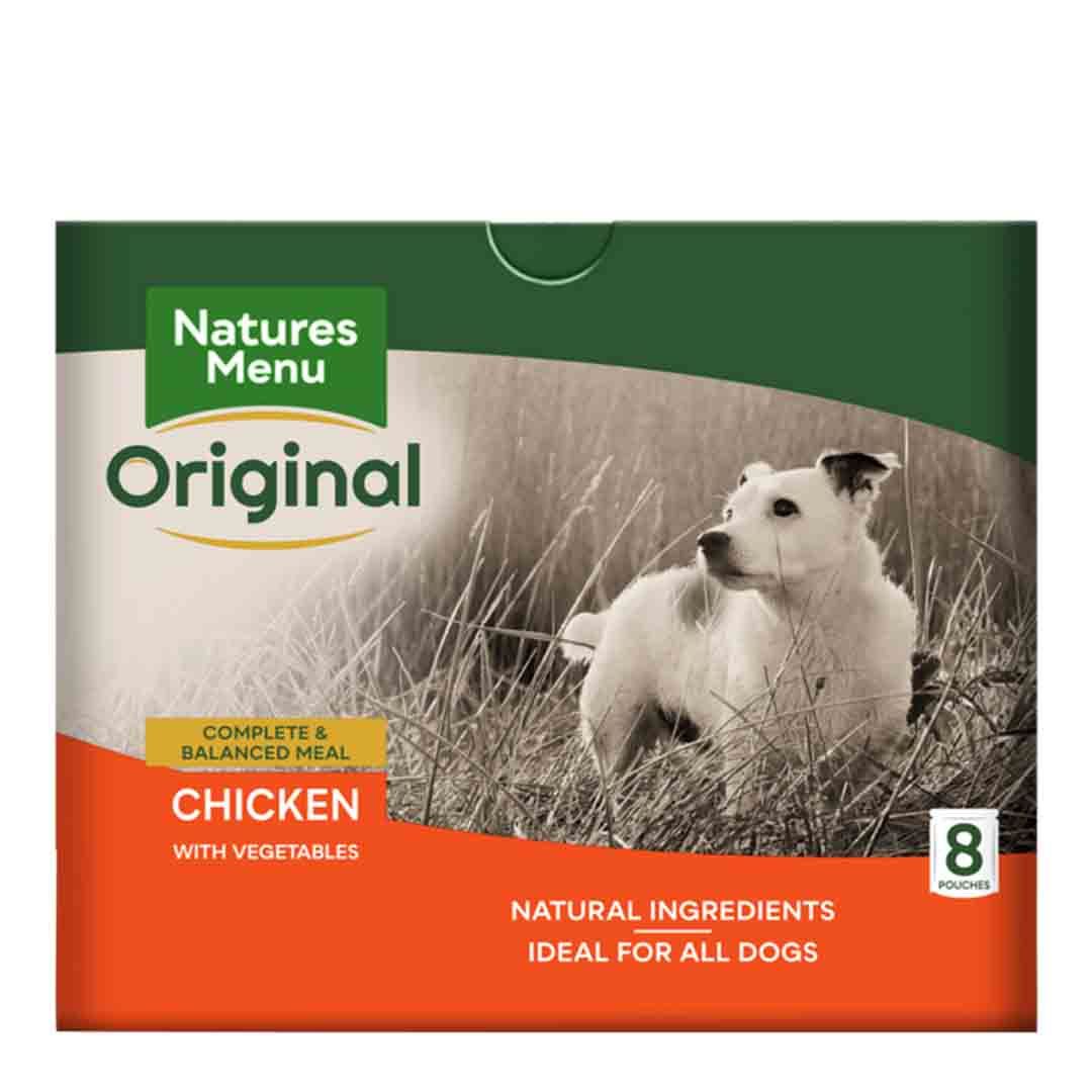 Natures Menu Original Chicken Dog Food Pouches 300g Wet Dog Food