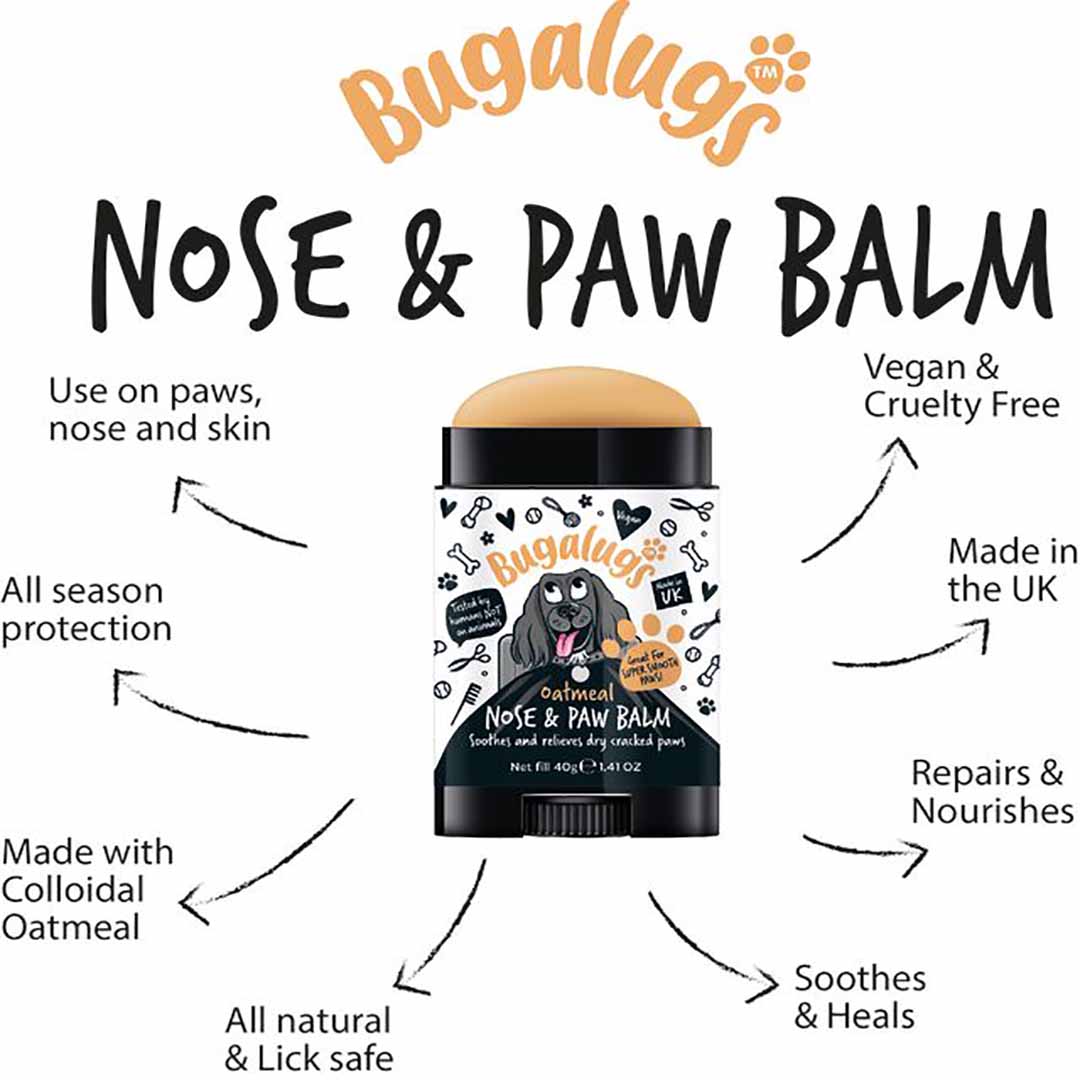 Bugalugs Nose Paw Balm Stick, 40g Dog Shampoos, Conditioners
