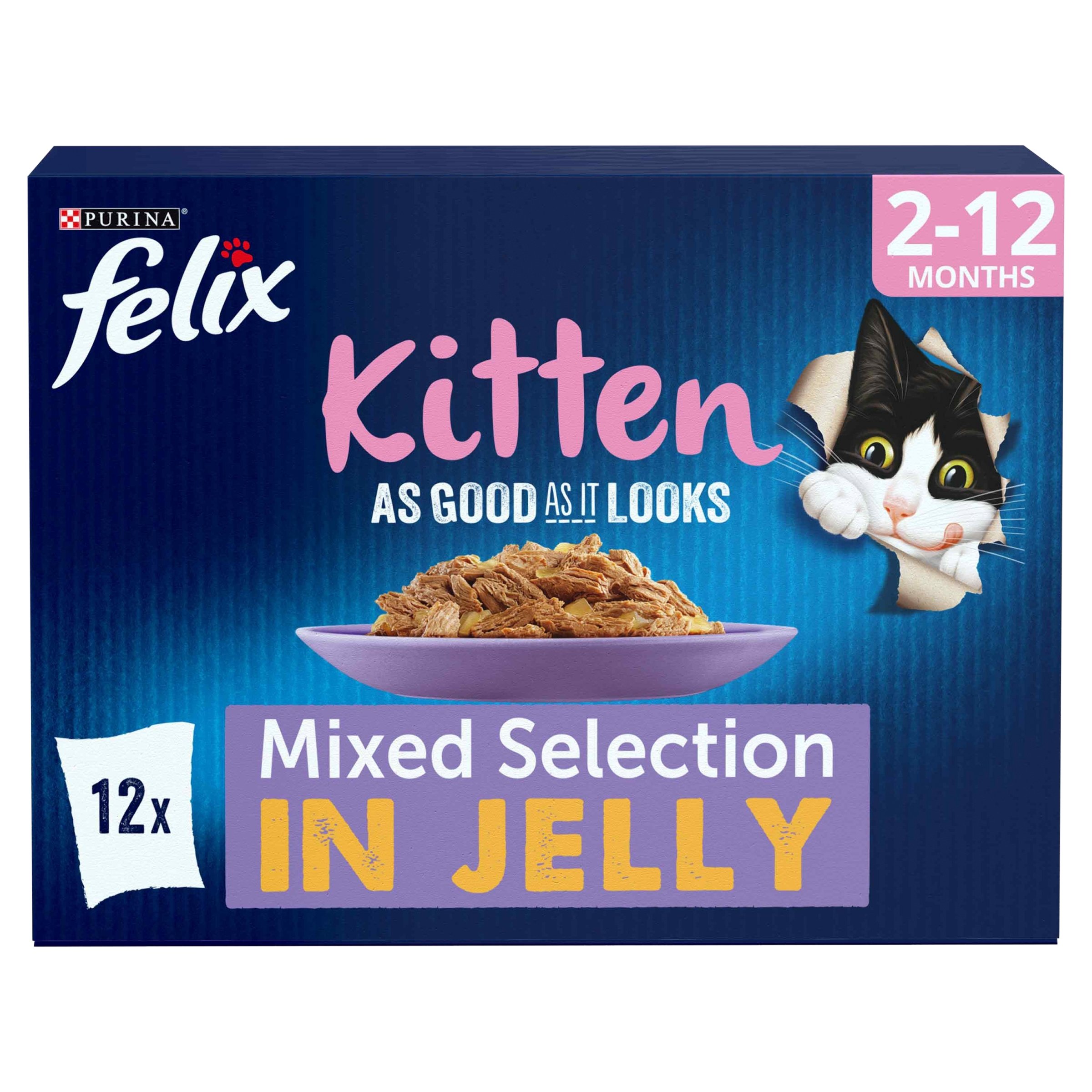 Felix Felix As Good It Looks Mixed Selection Kitten Wet Cat Food pet food packaging