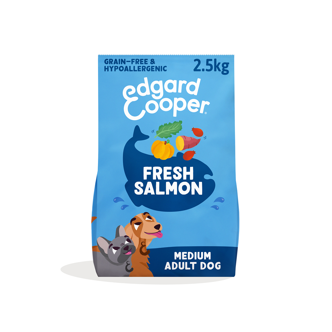 Jollyes Brand Jollyes Brand Edgard 38 Cooper Salmon Adult Dry Dog Food pet food packaging