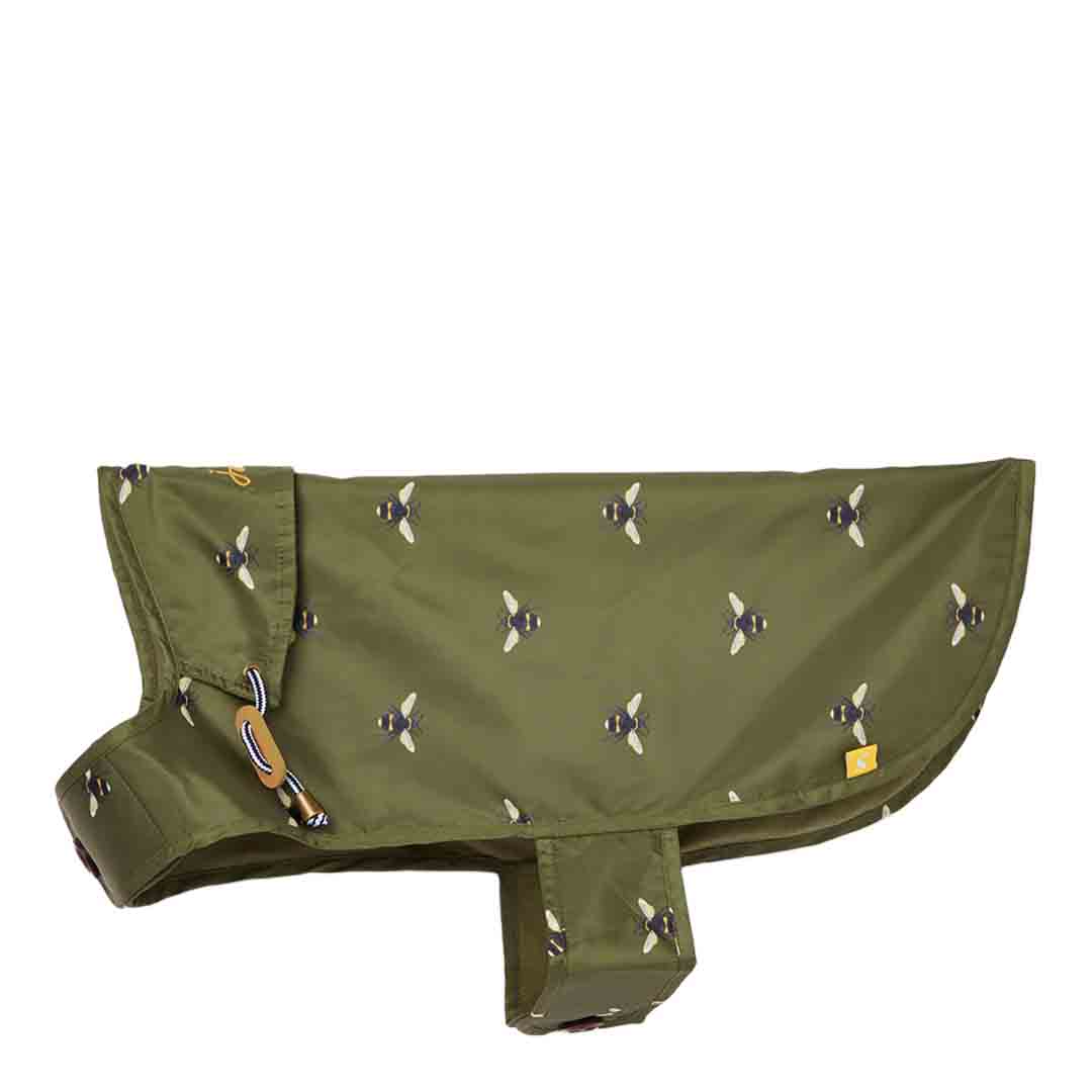 Joules Olive Bee Raincoat Medium Puppy Coats & Clothing