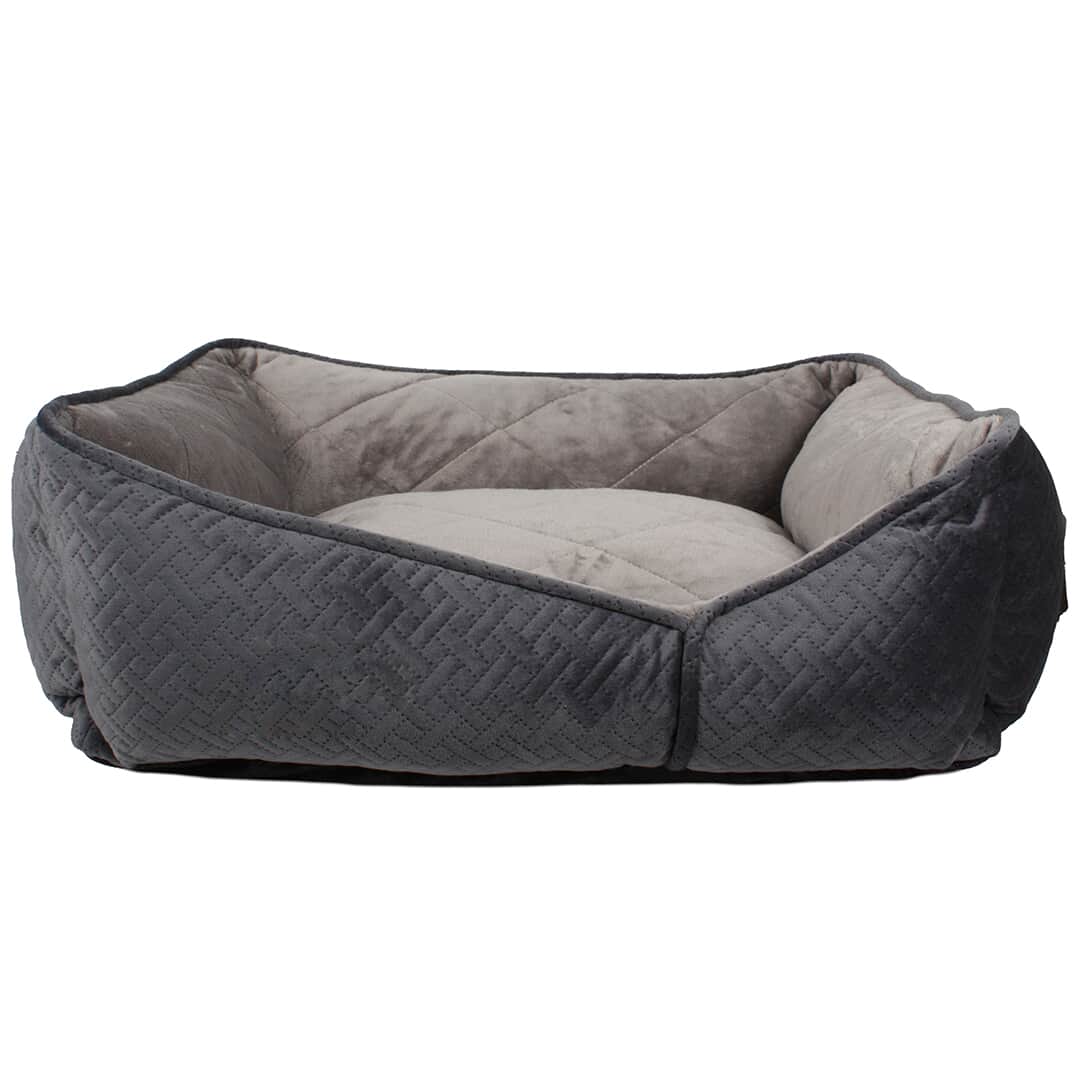 Dream Paws Neutral Pet Sofa Bed Grey Small Dog Beds