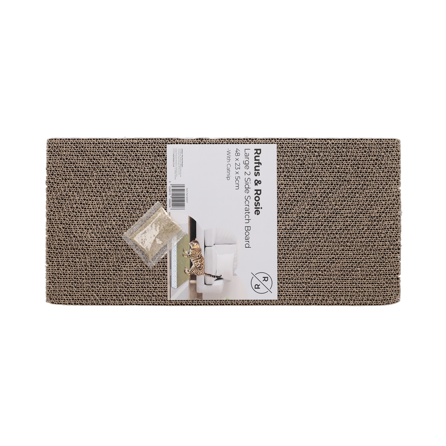 Rufus & Rosie Scratching Mat for Cats With Catnip Jollyes