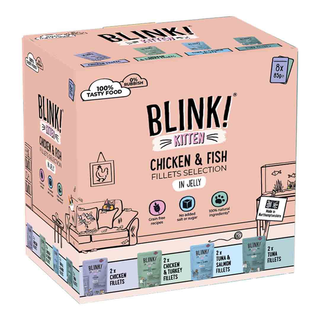Blink Blink Fillets Chicken Kitten Wet Cat Food pet food packaging