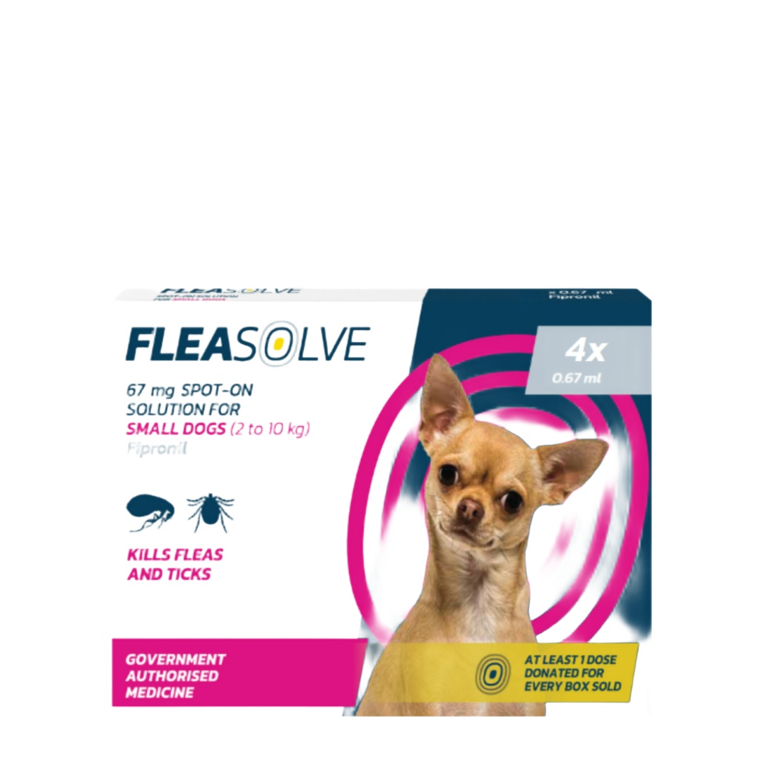 Fleasolve SpotOn Small Dog Flea Treatment 4 Pack Jollyes