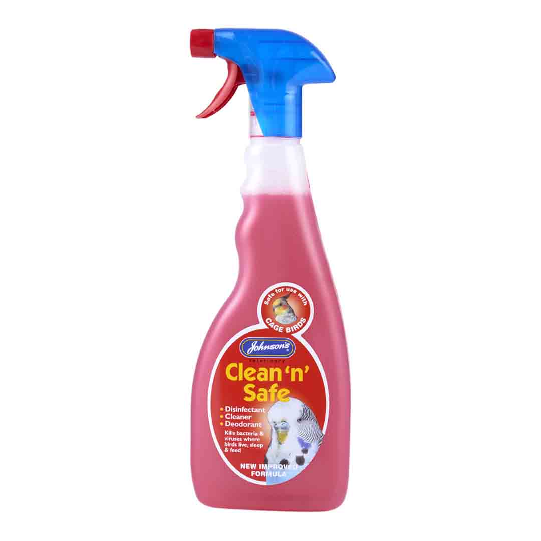 Johnson's Clean 'n' Safe Disinfectant For Cage Birds 500ml Bird Cages