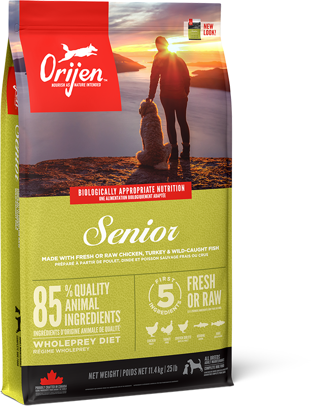 Orijen Orijen Senior Dry Dog Food pet food packaging