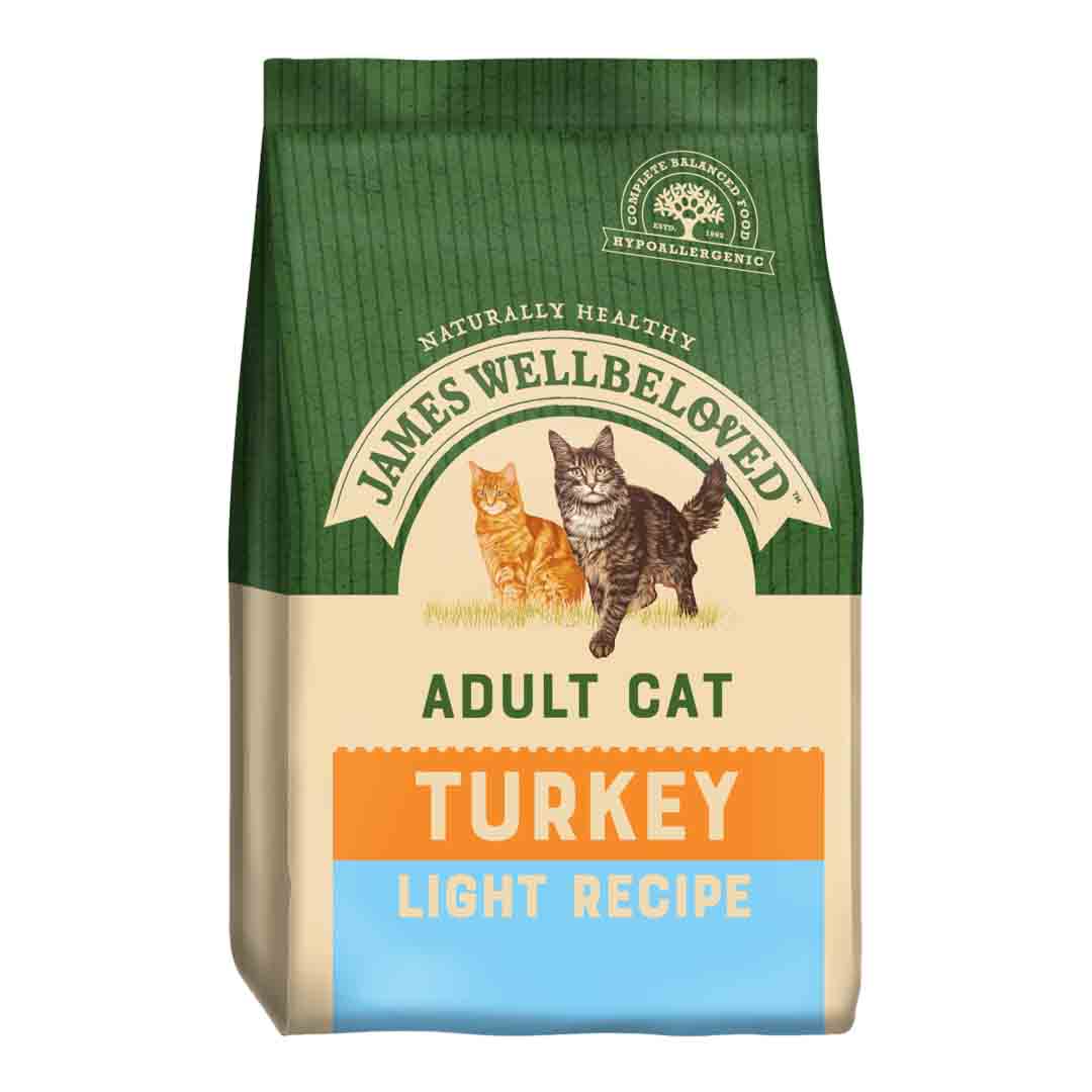 James Wellbeloved James Wellbeloved Light Turkey Adult Dry Cat Food pet food packaging