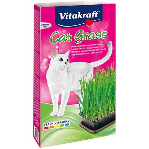 Vitakraft Vitakraft Grass Adult Dry Cat Food pet food packaging