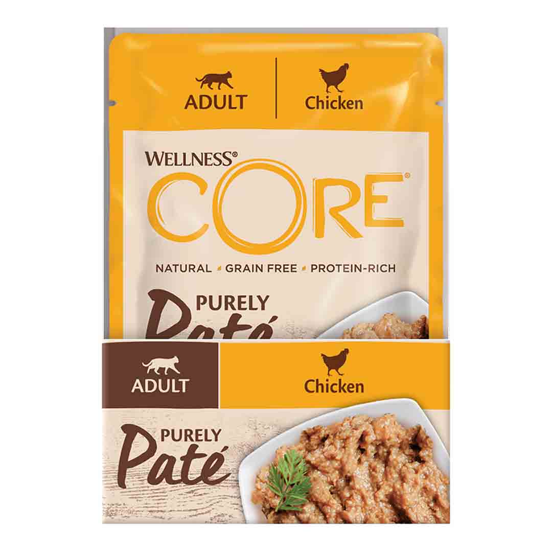 Wellness Core Wellness Core Purely Pat 233 Chicken Adult Wet Cat Food pet food packaging
