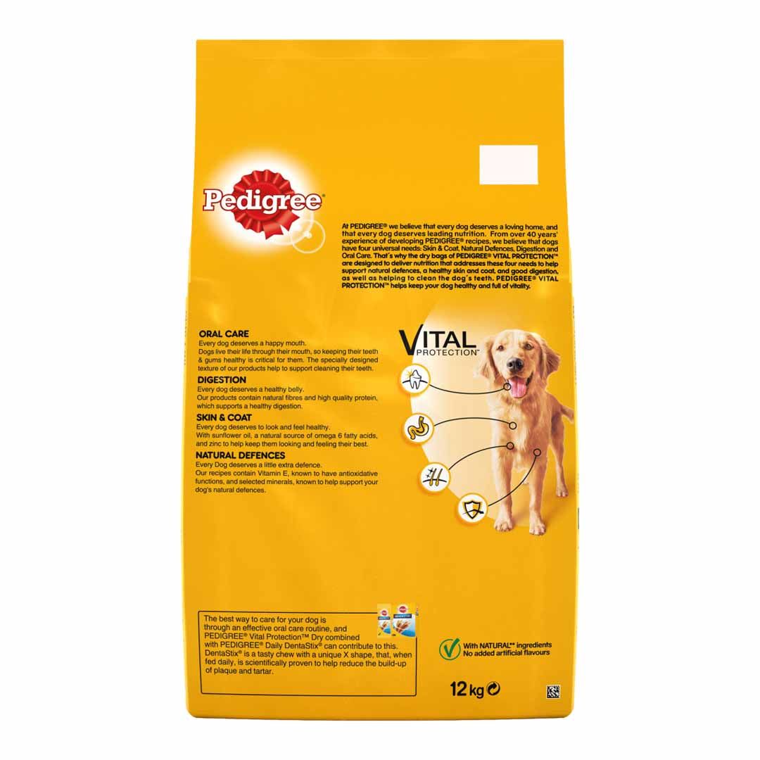 Pedigree Vital with Chicken and Vegetables 12kg Dry Dog Food