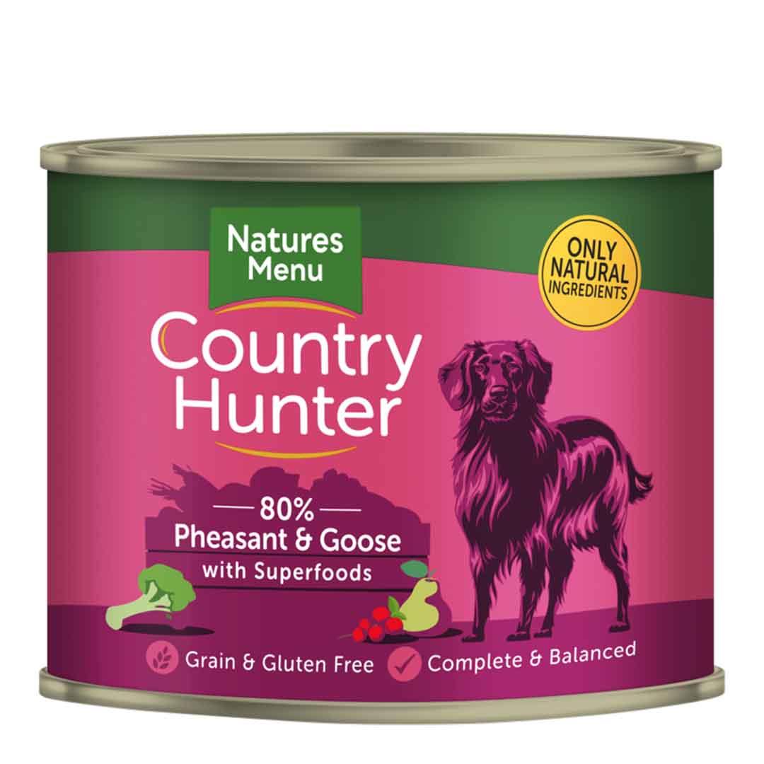 Natures Menu Country Hunter Phesant & Goose 600g Grain Free for Dog