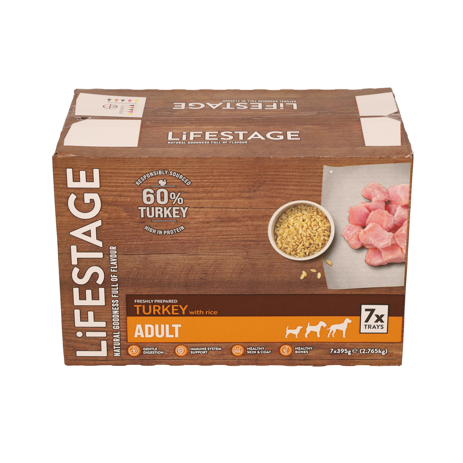 Lifestage Lifestage Salmon Turkey Adult Wet Dog Food pet food packaging