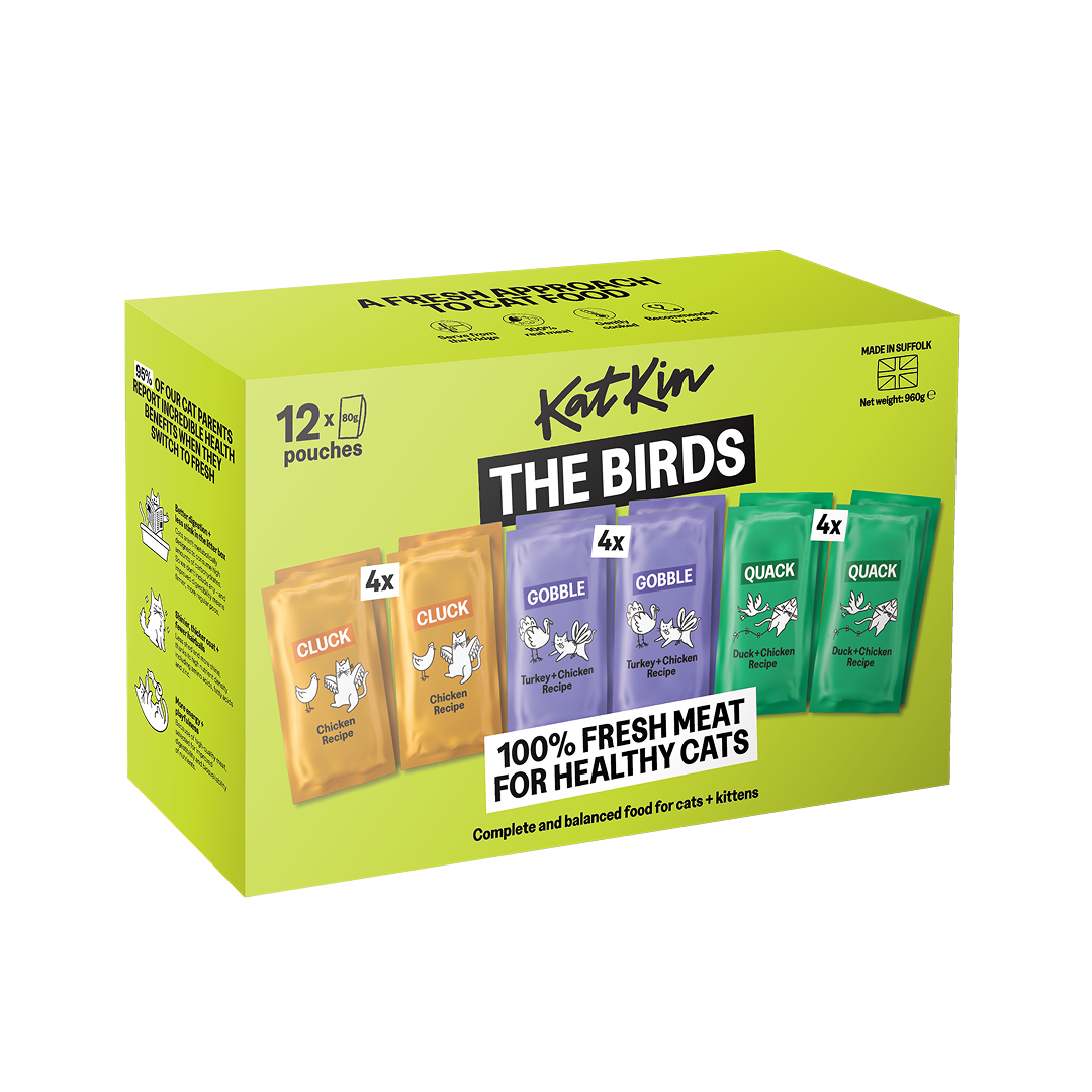 KatKin Katkin The Birds 38 Chicken Duck Turkey Kitten Dry Cat Food pet food packaging