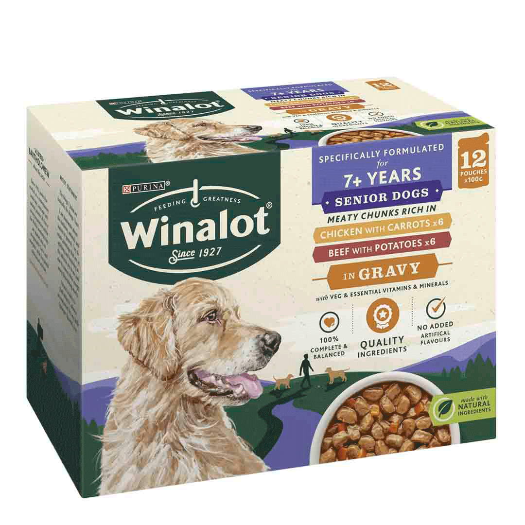 Winalot Senior Chicken Dog Food Pouches Dog Food