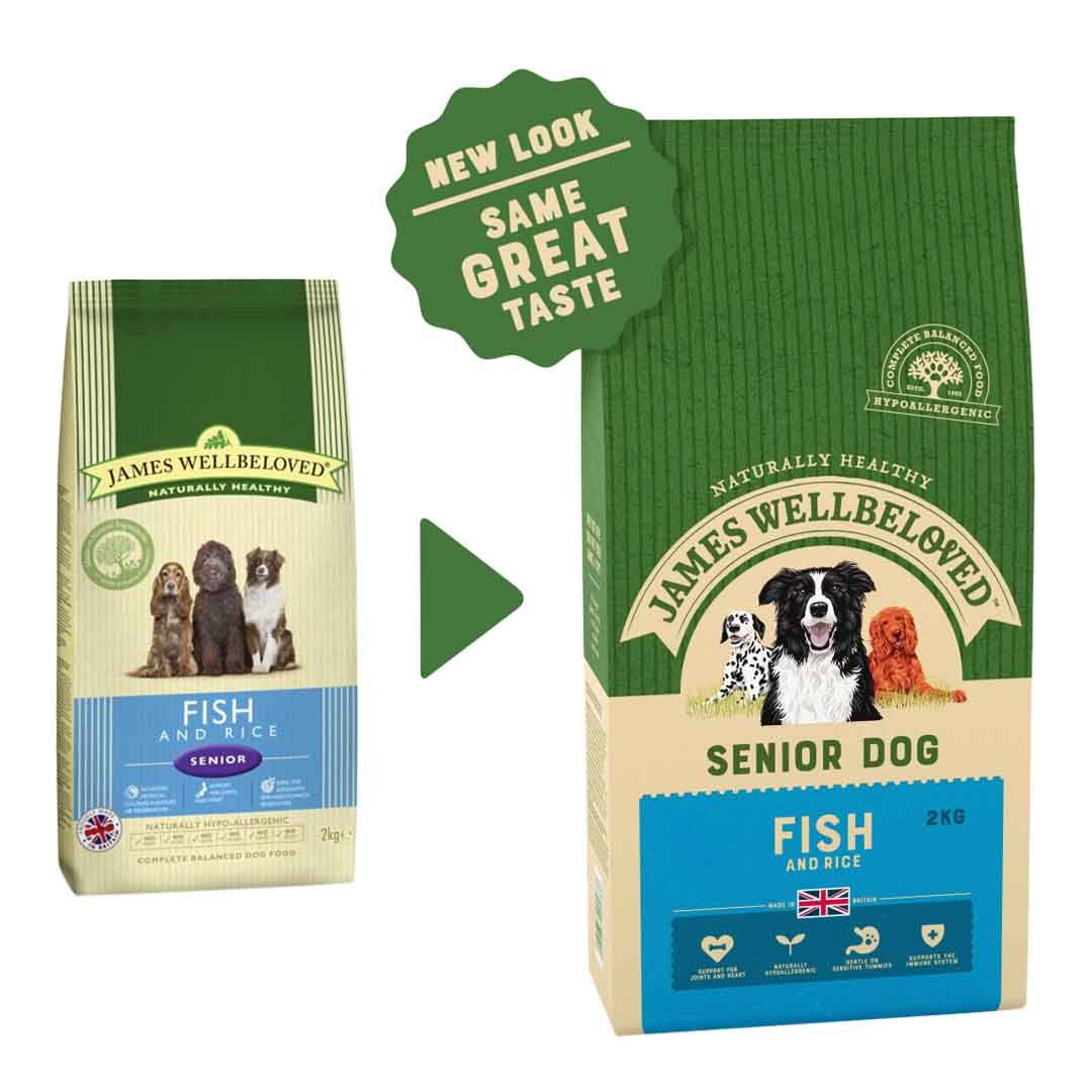 James Wellbeloved Dog Senior Fish & Rice Dry Dog Food